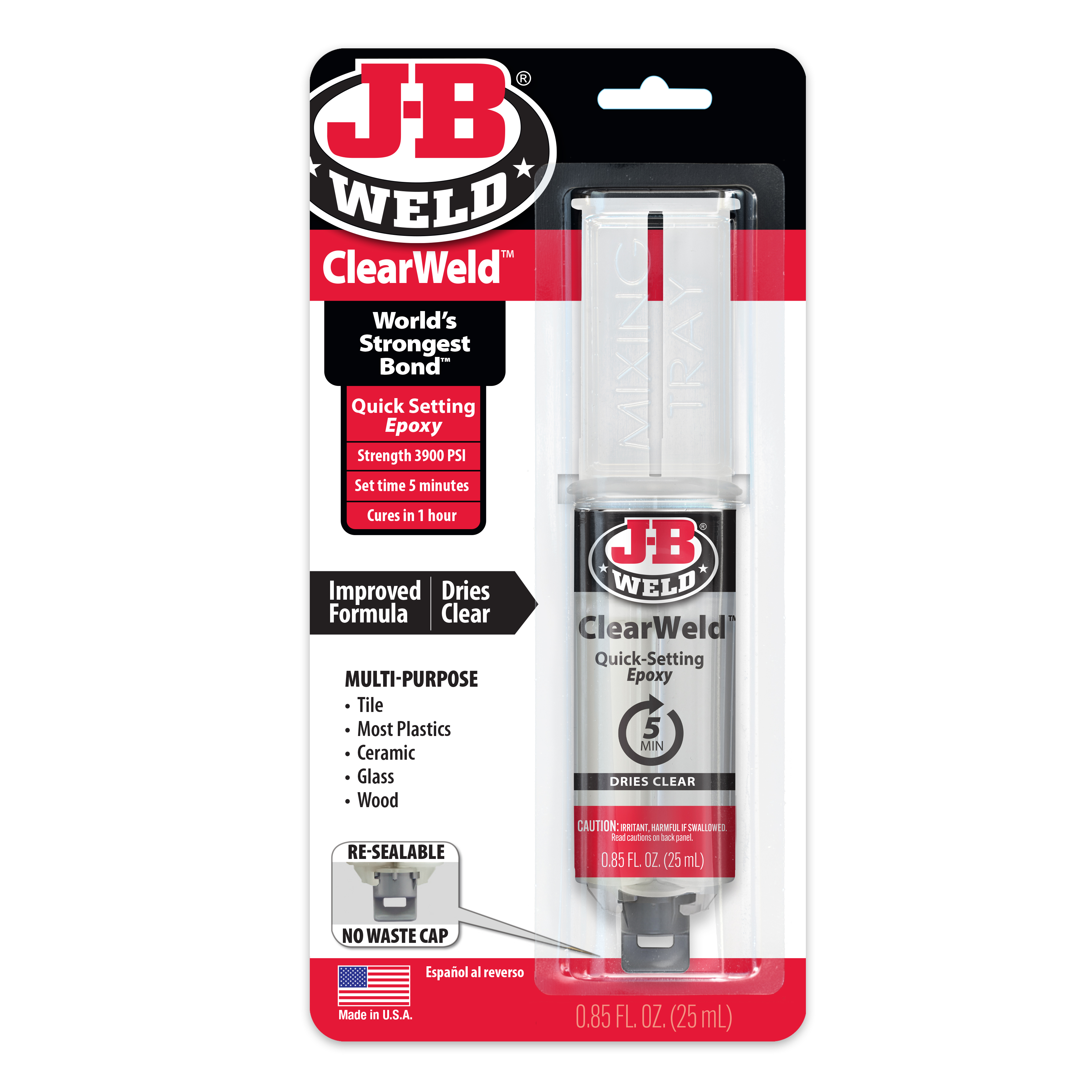 J-B Weld&reg; ClearWeld&trade; Syringe